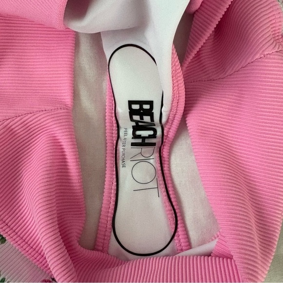 NEW NWT Beach Riot MEDIUM Emmy Swimwear Peony Blossom Bikini set bottom top - Picture 9 of 12